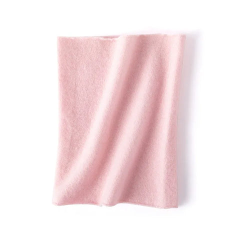 Lightweight Pure Cashmere Neck Warmer Infinity Scarf for Cold Weather