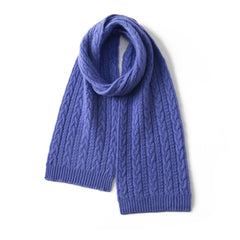 Classic Women’s Cable Knit 100% Pure Cashmere Soft Scarves