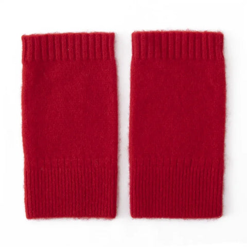 Classic Half Finger Fingerless Cashmere Knit Gloves Hand Knitted Mittens