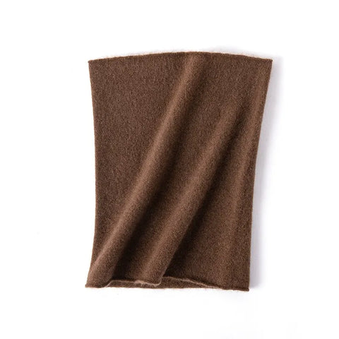 Lightweight Pure Cashmere Neck Warmer Infinity Scarf for Cold Weather