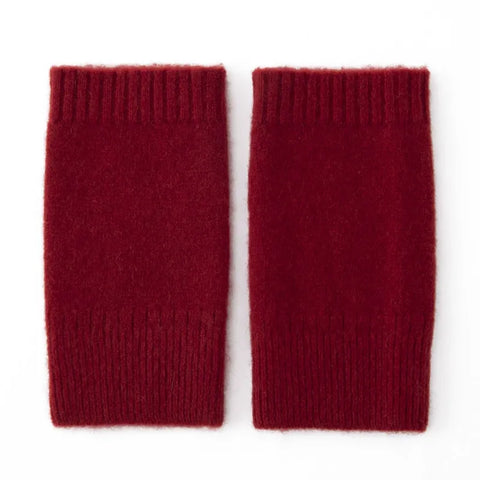 Classic Half Finger Fingerless Cashmere Knit Gloves Hand Knitted Mittens
