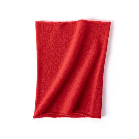 Lightweight Pure Cashmere Neck Warmer Infinity Scarf for Cold Weather