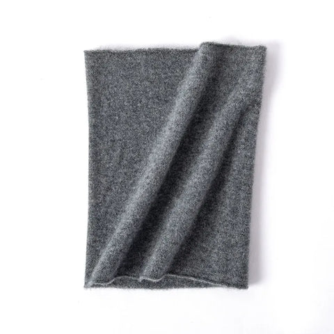 Lightweight Pure Cashmere Neck Warmer Infinity Scarf for Cold Weather