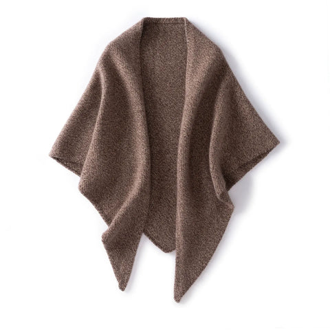 Soft Warm Women Capes 100% Cashmere Knitted Shawls Draped Shawl Wrap