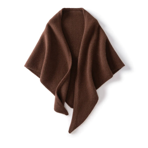 Soft Warm Women Capes 100% Cashmere Knitted Shawls Draped Shawl Wrap