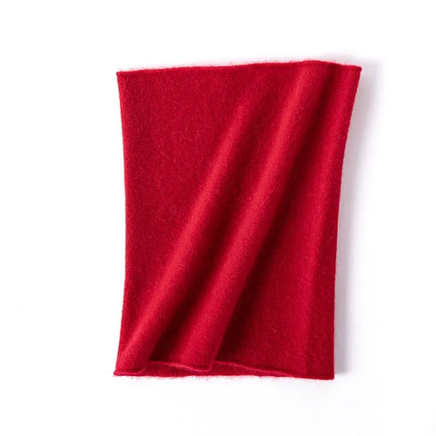 Lightweight Pure Cashmere Neck Warmer Infinity Scarf for Cold Weather
