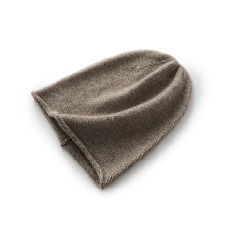 Pure Cashmere Slouchy Soft Warm Knitted Cashmere Beanie Hat Skull Cap