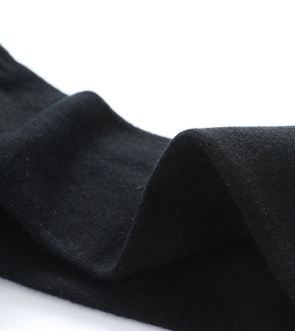 100% Cashmere Over-the-Knee Casual Solid Color Warm Socks For Woman