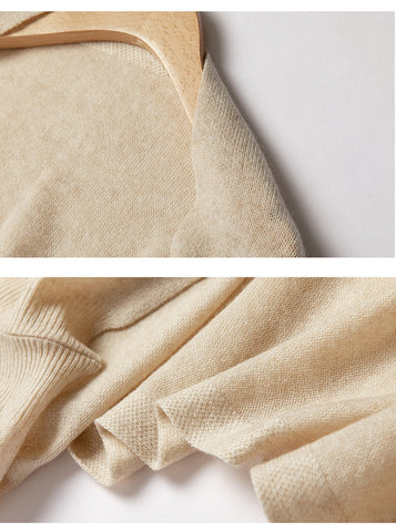 Women's Knitted Warm Cashmere Cape Draped Over Dual-purpose Scarf