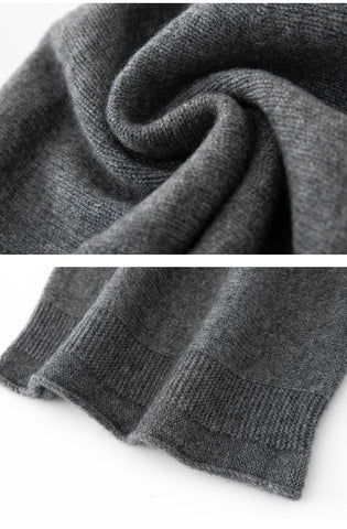Classic Soft Knit Winter Skull Cap 100% Cashmere Beanie Hat