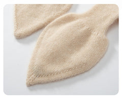 Kids Cashmere Knitted Bowknot Neckerchief Neck Warmer Shawl