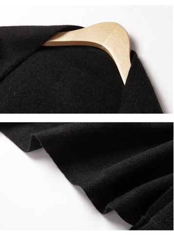 Women's Knitted Warm Cashmere Cape Draped Over Dual-purpose Scarf