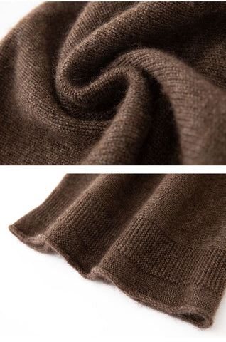 Classic Soft Knit Winter Skull Cap 100% Cashmere Beanie Hat