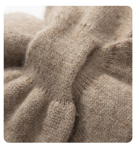 Kids Cashmere Knitted Bowknot Neckerchief Soft Neck Warmer Casual Shawl