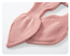 Kids Cashmere Knitted Bowknot Neckerchief Neck Warmer Shawl