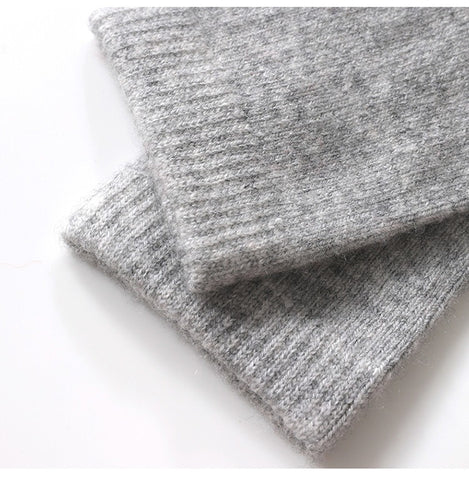 100% Pure Cashmere Women's Winter Boots Socks Thick Warm Comfort Fit