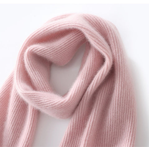 Bufanda clásica de invierno suave de punto 100 % cachemir para mujer & Hombres