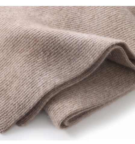Bufanda clásica de invierno suave de punto 100 % cachemir para mujer & Hombres