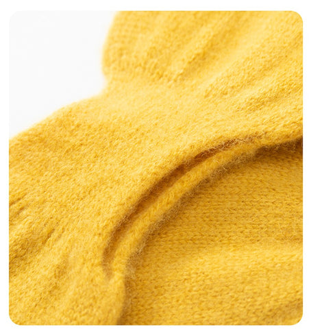 Kids Cashmere Knitted Bowknot Neckerchief Soft Neck Warmer Casual Shawl