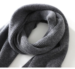 Classic Soft Winter Wrap 100% Cashmere Knit Scarf for Women & Men