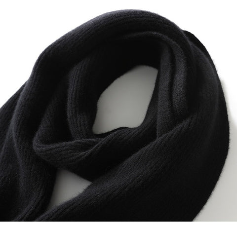 Bufanda clásica de invierno suave de punto 100 % cachemir para mujer & Hombres