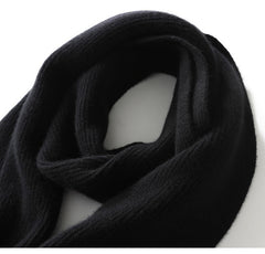 Classic Soft Winter Wrap 100% Cashmere Knit Scarf for Women & Men