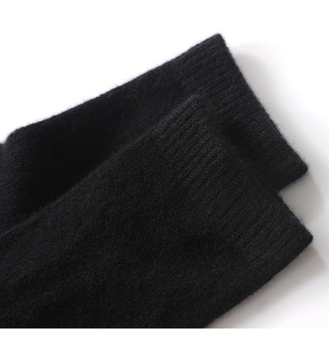 100% Pure Cashmere Women's Winter Boots Socks Thick Warm Comfort Fit
